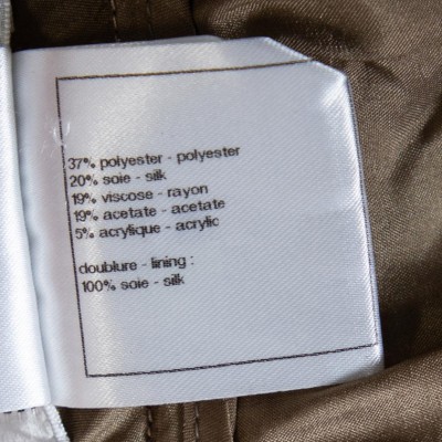 Chanel Metallic Lamé Cropped Pants M