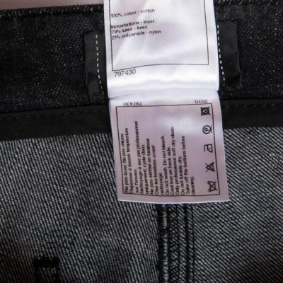 CHANEL Pants 'Paris Moscou' in Gray Denim Fabric Size 40FR