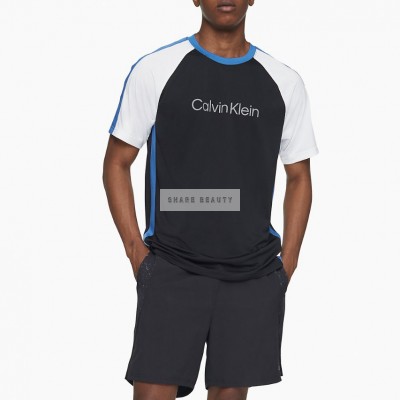 Performance Colorblock Logo Crewneck T-Shirt