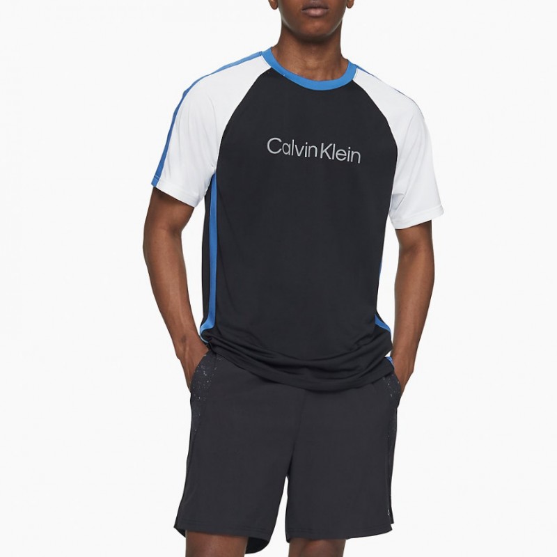 Performance Colorblock Logo Crewneck T-Shirt